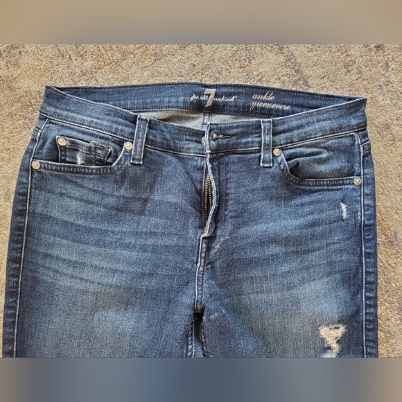 7 for All Mankind Ankle Gwenevere Jeans, Size 30 - Picture 2 of 7